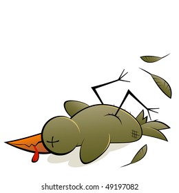 funny bird cartoon