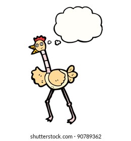lustige Vogelkarikatur