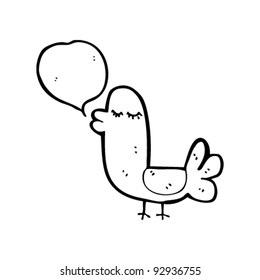 funny bird cartoon