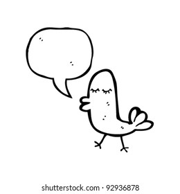 funny bird cartoon
