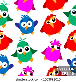 Funny bird. Cartoon style. Bright. Happy. For your design.