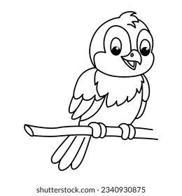 Página divertida de dibujos animados para vectores de colores
