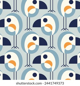 Funny Bird Designs in Fabric, Wallpaper and Textures