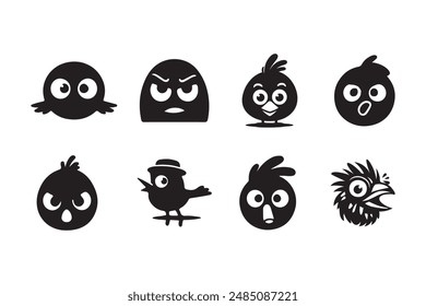 Funny Bird Emoji Bundle Pack