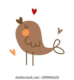 funny bird vector image on white background