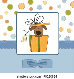 funny birthday card with dog
