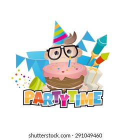 funny birthday party man