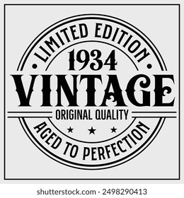 Funny birthday T-shirt Design, Vintage Birthday T-shirt Design,1974 Aged to perfection, 1974 Limited Edition T-shirt Design