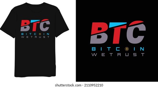 Funny Bitcoin Graphic T-shirt Design