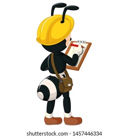 Funny Black Ant Cartoon For Your Design