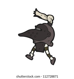 funny black knight cartoon character