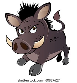 funny boar cartoon