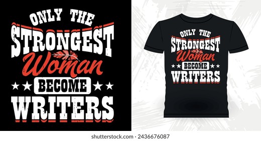 Funny Book Writer Retro Vintage Published Book Author T-shirt Design
