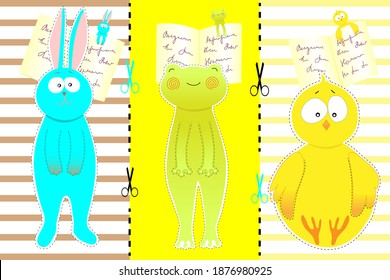 Funny Bookmarks vector for print and cut out