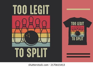 Funny bowling t shirt design