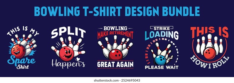 lustig Bowling T-Shirt Design, Bundle,
