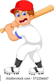 funny boy cartoon playing cricket