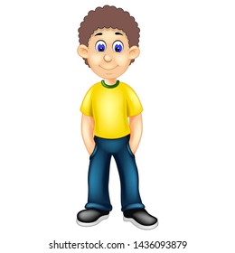 Funny Boy Cartoon For Your Design
