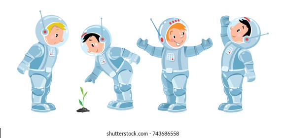 Funny boys. Cosmonaut or astronaut set