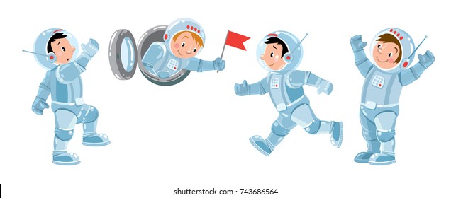 Funny boys. Cosmonaut or astronaut set