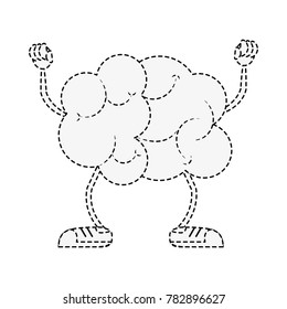 Funny brain cartoon