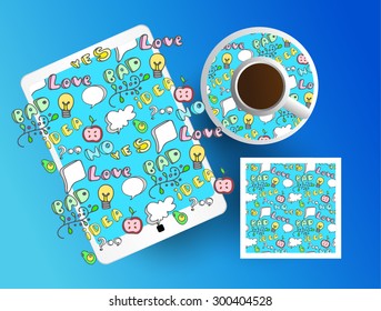 Funny Bright Creative Pattern Illustration and Vector Art Perfect for Wallpapers Backgrounds and Design