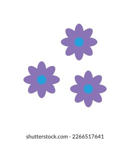 funny bright modern hippie flower vector illustration