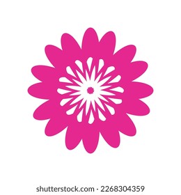 funny bright modern hippie flower vector illustration