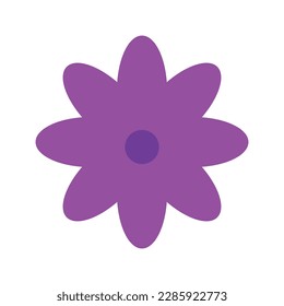 funny bright modern hippie flower vector illustration