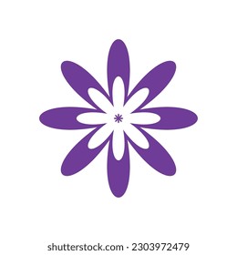funny bright modern hippie flower vector illustration