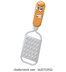 Funny Brown Grey Old Grater Cartoon