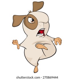 Funny brown guinea pig cartoon