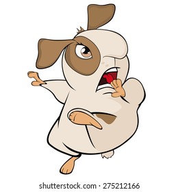 Funny brown guinea pig cartoon