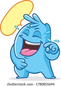 Funny bubble gum character mascot