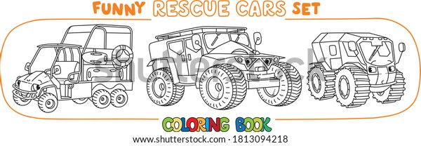 Funny Buggy car\
or outroader coloring book\
set.
