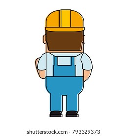 funny builder avatar character
