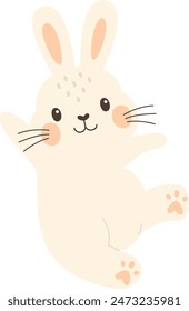 Funny Bunny Animal Vector Illustration