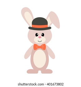 funny bunny in hat