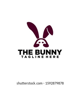 Funny Bunny Logo Stock Image