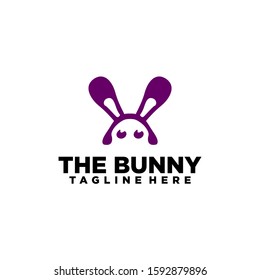 Funny Bunny Logo Stock Image