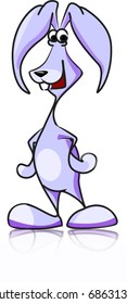 funny bunny - a symbol of the year,eps10