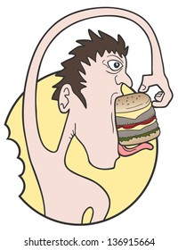 Funny burger