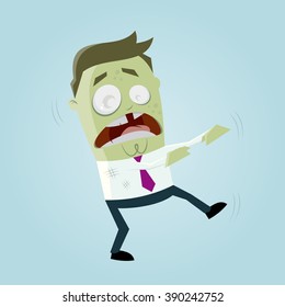 funny business zombie man