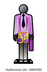 Funny businessman
