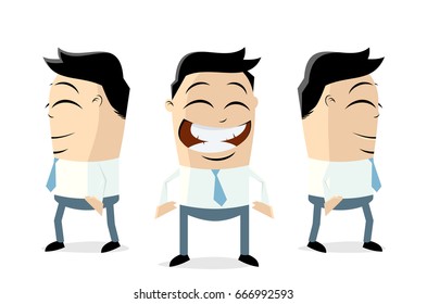 funny businessmen team