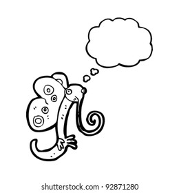 caricatura de mariposa divertida