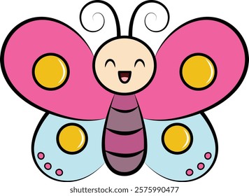 a funny butterfly for kids