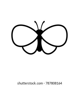 funny butterfly vector icon. cute animal 