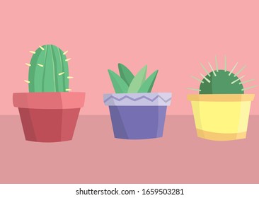 it's funny cactoos with soft colors