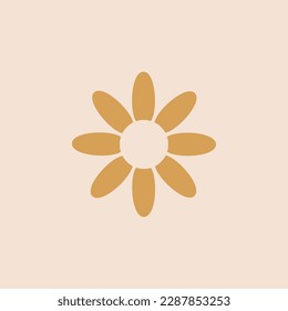 funny cactus in retro boho colors. Flower illustration